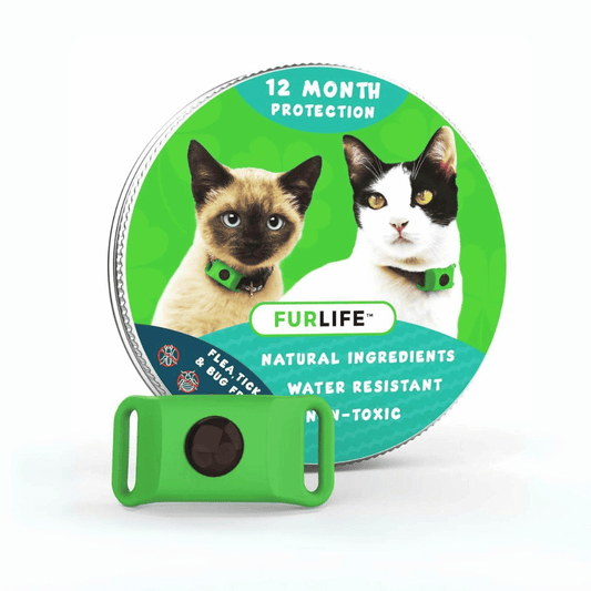 FurLife™ - 12 Months All Natural Flea and Tick Tags for Cats